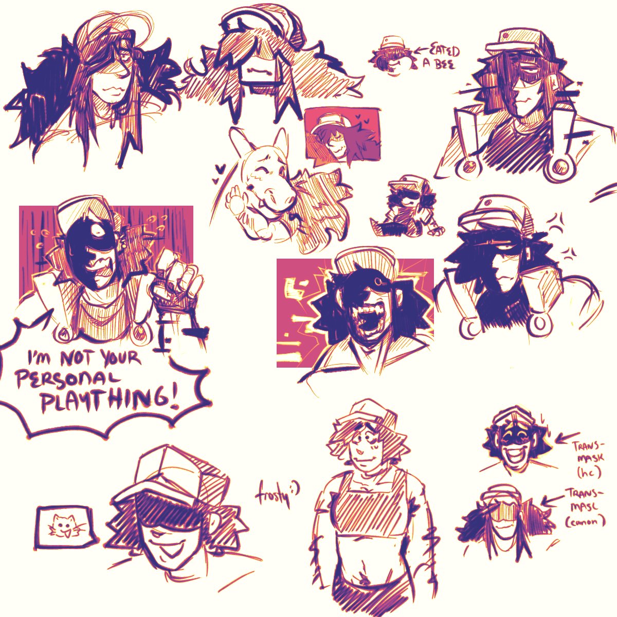 SP1CYR1C3's tweet image. School doodles
These look like shit because I haven&apos;t really sketched digitally in forever
#strangledredsteven #glitchyred #GLITCHYREDSWEEP #frostyred #fnflullaby