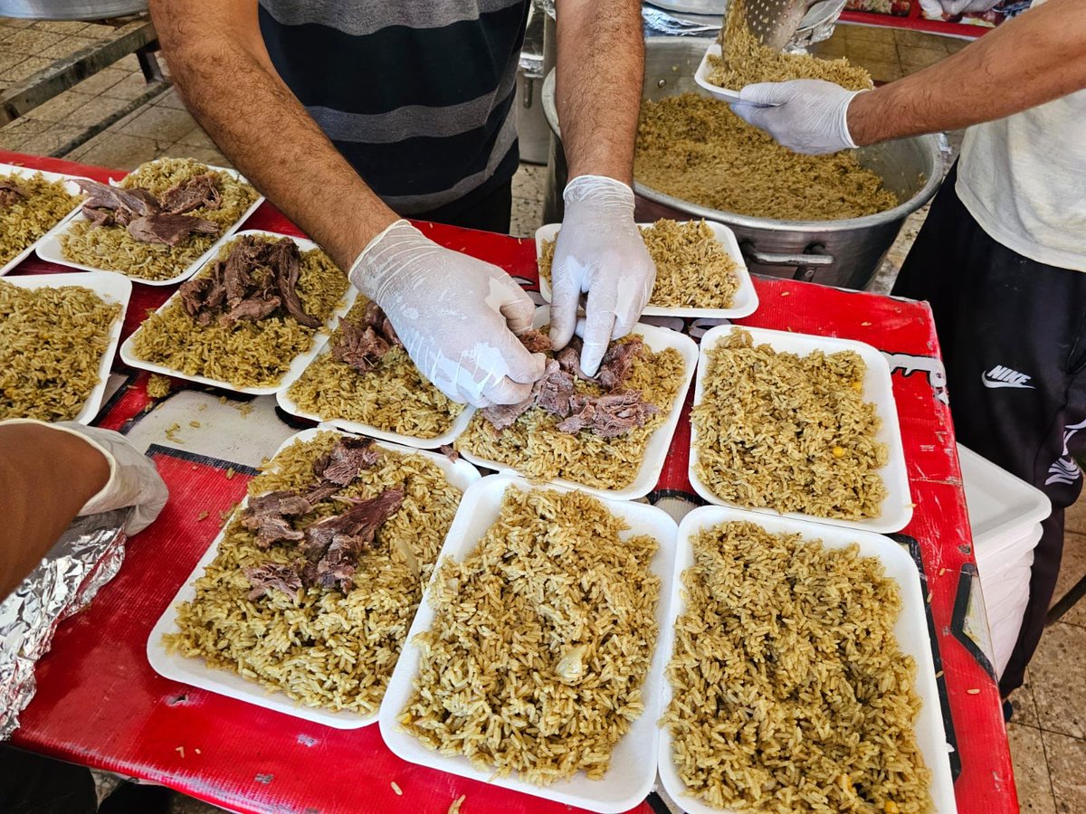 WCKitchen's tweet image. Palestinian families are fleeing south from Gaza City to shelters in Khan Yunis. There, @AneraOrg—our local partner—is distributing thousands of meals daily to displaced people. In the last 24 hours, we have helped provide 30,000 nourishing plates of food.
#ChefsForThePeople