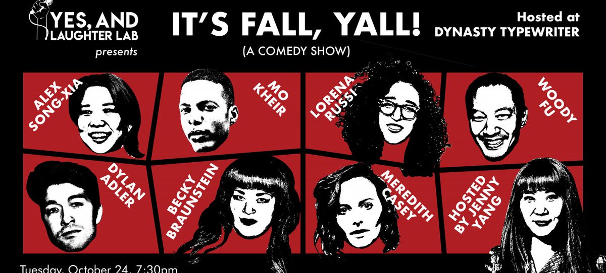 Ayman Samman (@aymanation) on Twitter photo IT’S FALL, YALL! And you’re invited! Join the Yes, And… Laughter Lab (<a href="/YALLcomedy/">Yes, And... Laughter Lab</a>) for their upcoming comedy shows! 🎤YALL is hosting shows in LA on October 24 at <a href="/JoinTheDynasty/">Dynasty Typewriter</a> and NYC on October 26 at <a href="/caveatnyc/">CAVEAT</a>! 🎟Get your tickets now: linktr.ee/yallcomedy IT’S FALL, YALL! And you’re invited! Join the Yes, And… Laughter Lab (<a href="/YALLcomedy/">Yes, And... Laughter Lab</a>) for their upcoming comedy shows! 🎤YALL is hosting shows in LA on October 24 at <a href="/JoinTheDynasty/">Dynasty Typewriter</a> and NYC on October 26 at <a href="/caveatnyc/">CAVEAT</a>! 🎟Get your tickets now: linktr.ee/yallcomedy