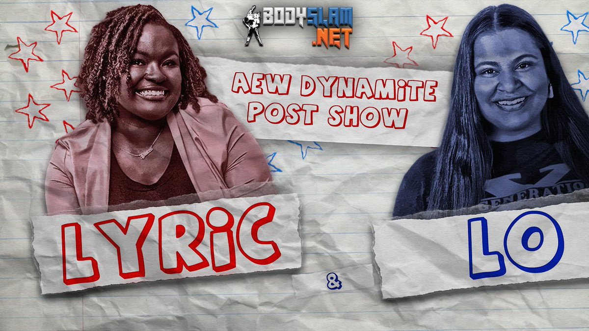 BodyslamNet's tweet photo. We at BodySlam are proud to introduce &amp; welcome our brand new #AEWDynamite Post Show team, @LyricWrestling &amp; @wwdcast!

The ladies will host our LIVE review on Wednesdays every week on our YouTube &amp; Twitch channels starting on 11/1!

Read more below:
https://t.co/HGZXfAuYvG https://t.co/MOVM7MgJa9