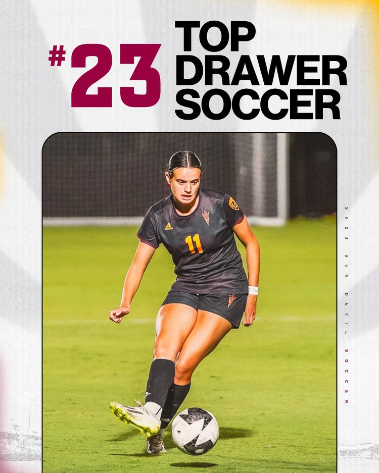 SunDevilSoccer's tweet photo. Making noise in the rankings 🔱😈

#ForksUp /// #O2V https://t.co/P7H4PfLkmv