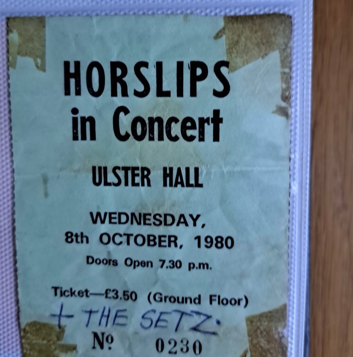 THorslips's tweet photo. Mark @markwil27239647 sent some stubs to say #Horslips played 7 gigs from 4 visits to #Belfast in their last touring year 1979/80.
Ulster Hall 18th & 19th Oct 1979
Ulster Hall 8th Jan 1980
Whitla Hall 29th & 30th April, 1 May 1980 (Recording)
Ulster Hall 8th Oct 1980 (Last Gig) https://t.co/h11NILFlAN