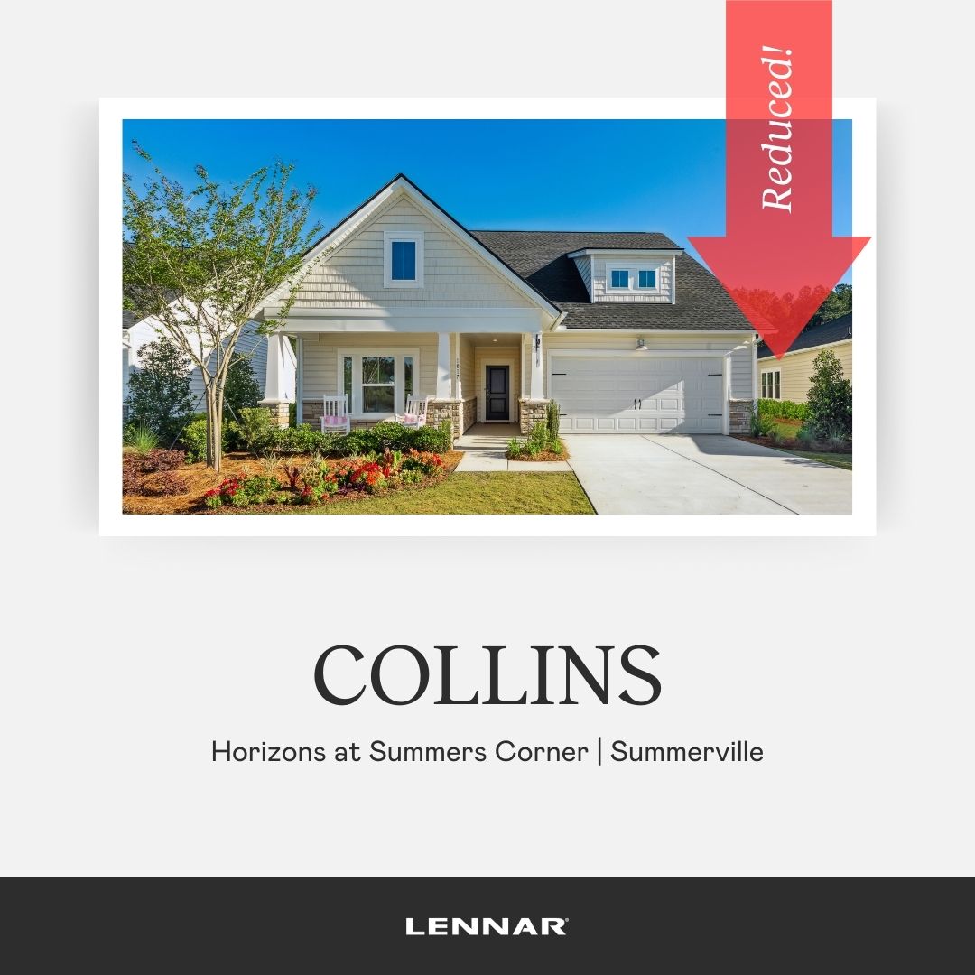 LennarCHAS's tweet photo. The Collins at 1212 Darling Street in Horizons at Summers Corner is move-in ready and has a $50,000 price reduction OR a fixed 4.99% interest rate - YOU CHOOSE! Be in the home of your dreams by the holidays! 🏡 Call/text 843.514.8295 to schedule your tour!
https://t.co/mYTs8jxuw8 https://t.co/vQrhAbBYzw