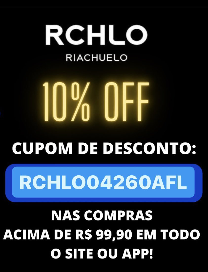 jeronimoocao's tweet photo. Cupom RIACHUELO 10% OFF

📲Use o cupom:
RCHLO04260AFL

↪️NOVIDADES na RIACHU❤️

Cupom de desconto • Israel  • oferta Boa tarde 😃 https://t.co/G7Dq6DzHb6