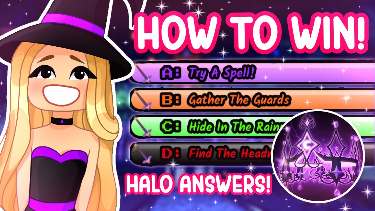 princess royale 💘 on X: *ANSWERS* How To WIN the Halloween Halo 2023 in Royale  High! Royale High  via @   / X