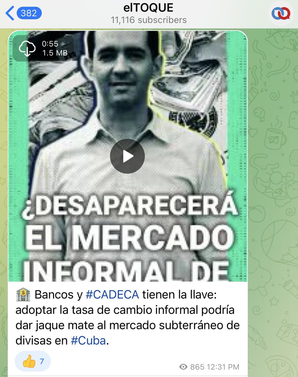 Esto es lo que busca elToque, que CADECA vuelva a subir el tipo de cambio para adaptarse (a ellos), para entonces tomar impulso y subir hasta los 500 pesos el tipo de cambio informal