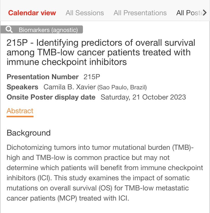 Camila Braganca Xavier (@camilabragancax) on Twitter photo ⏰ Countdown to #ESMO23 <a href="/myESMO/">ESMO - Eur. Oncology</a>! Meet us on Saturday and check out our work on survival predictors among TMB-low #cancer patients treated with #immunotherapy <a href="/GalanteLab/">galante_lab</a> <a href="/pafgalante/">Pedro A.F. Galante 🧬🚴🇧🇷</a> <a href="/cdiegoholanda/">Diego Holanda</a> <a href="/AwniBeatriz/">Beatriz Awni</a> <a href="/jardim_denis/">Denis Jardim</a> ⏰ Countdown to #ESMO23 <a href="/myESMO/">ESMO - Eur. Oncology</a>! Meet us on Saturday and check out our work on survival predictors among TMB-low #cancer patients treated with #immunotherapy <a href="/GalanteLab/">galante_lab</a> <a href="/pafgalante/">Pedro A.F. Galante 🧬🚴🇧🇷</a> <a href="/cdiegoholanda/">Diego Holanda</a> <a href="/AwniBeatriz/">Beatriz Awni</a> <a href="/jardim_denis/">Denis Jardim</a>