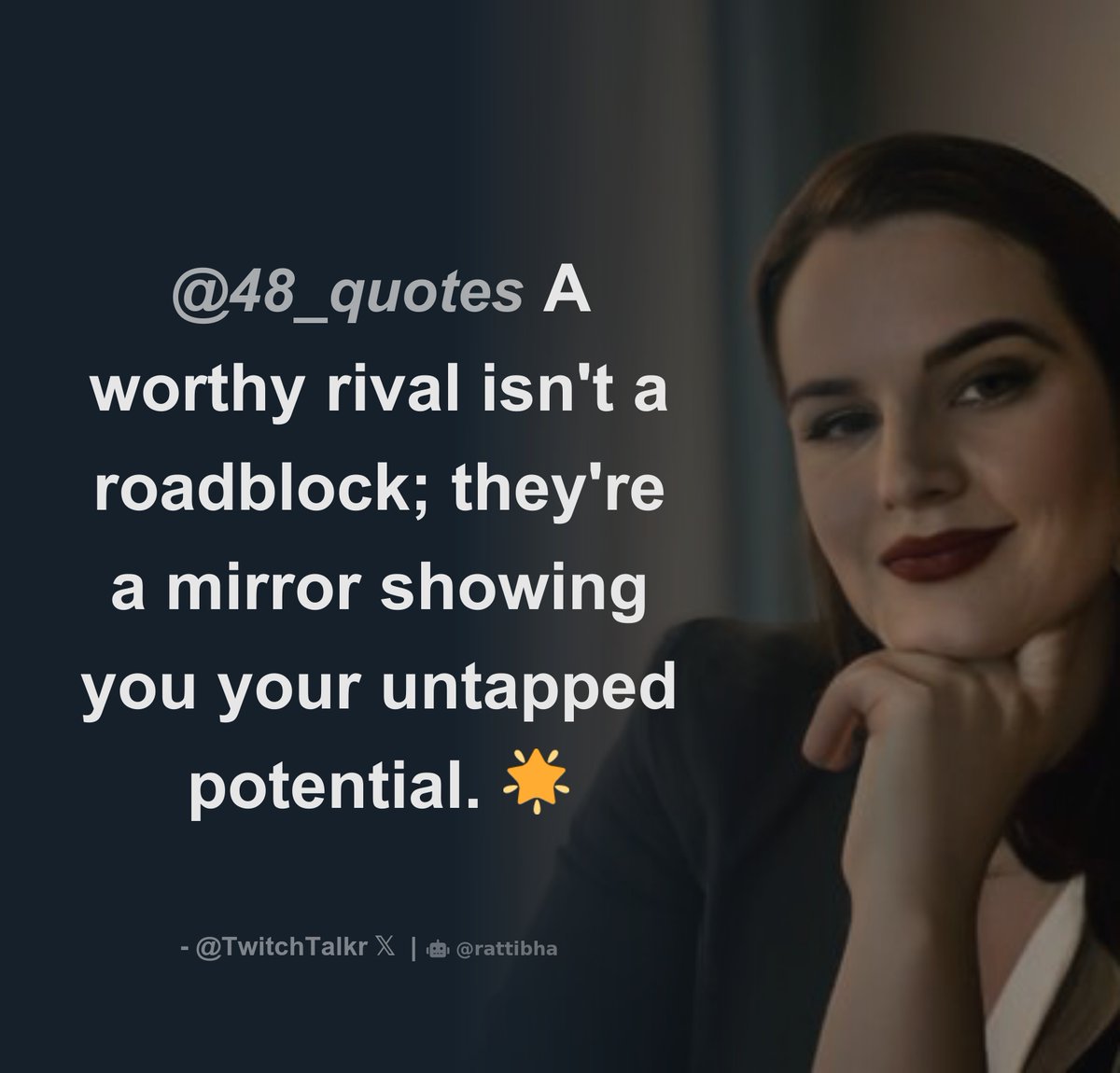 <a href="/CharlesKish18/">kish</a> <a href="/TwitchTalkr/">Phoenix Steele</a> <a href="/48_quotes/">48 Laws Of Power Bot</a> <a href="/CharlesKish18/">kish</a> Greetings,  Found Only one tweet, here's a image.  

 🖼️ en.rattibha.com/download/17141… 

Hit a like if you like this feature.