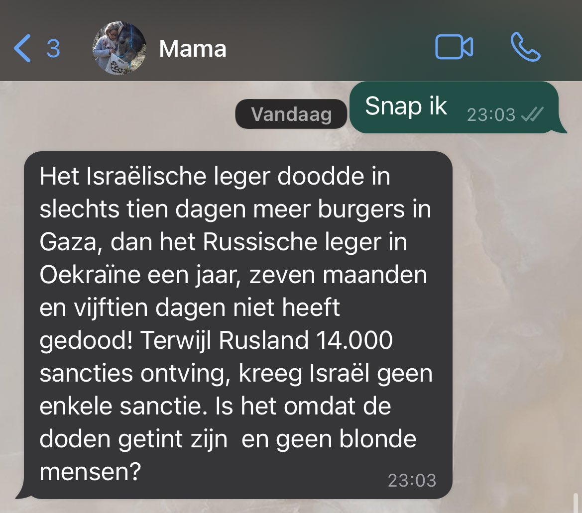 Mn moeder stelt de juiste vragen