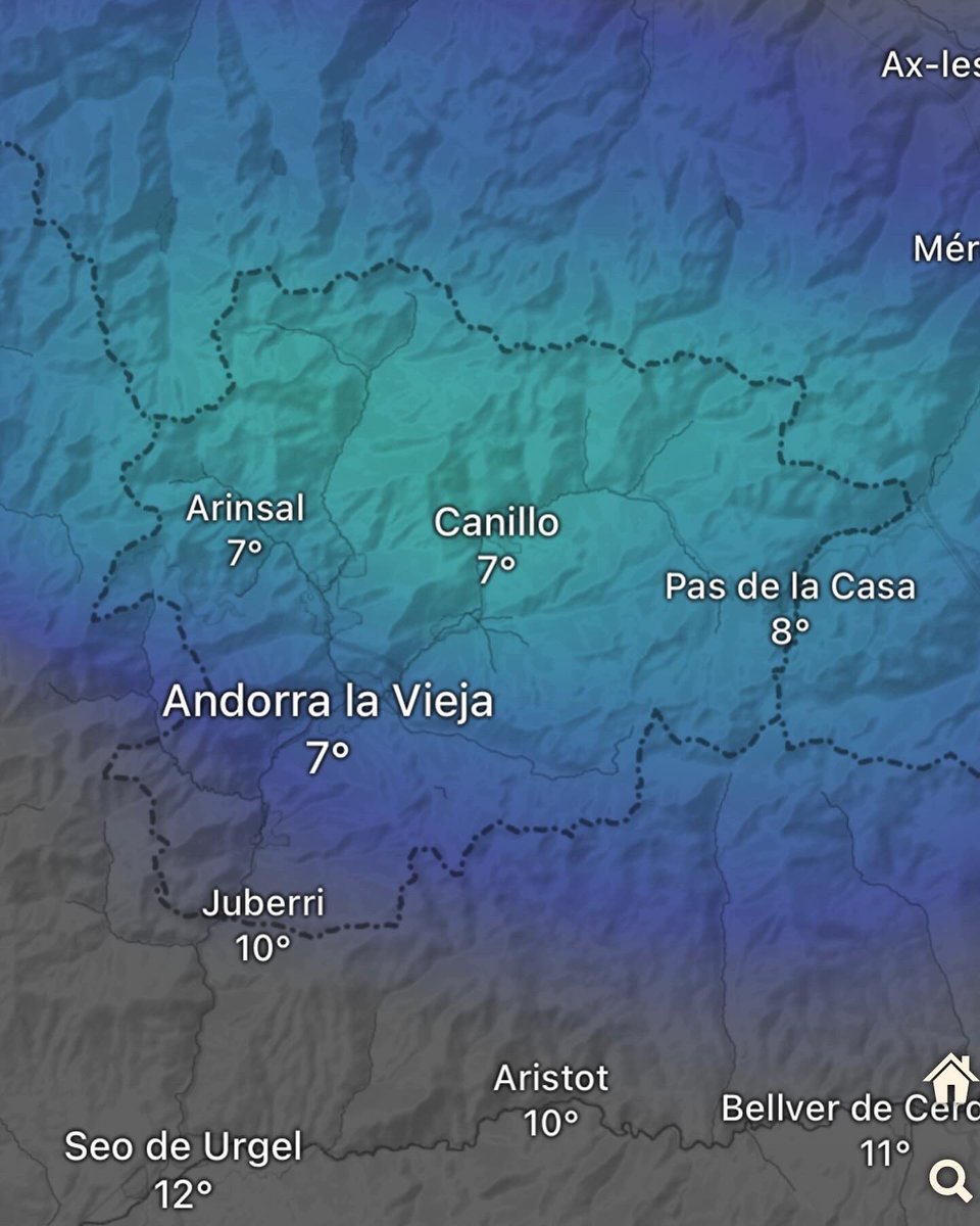 'Potser la primera enfarinada als cims? Ho descobrirem aquest mateix divendres/dissabte.' 🙃 #meteo #andorra #pirineus