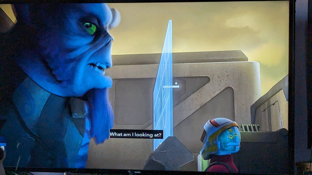 tehbattleaxe's tweet photo. @DisneyPlus why'd you change the subtitles they look horrible now....

#DisneyPlus https://t.co/XZxqIZdTOr