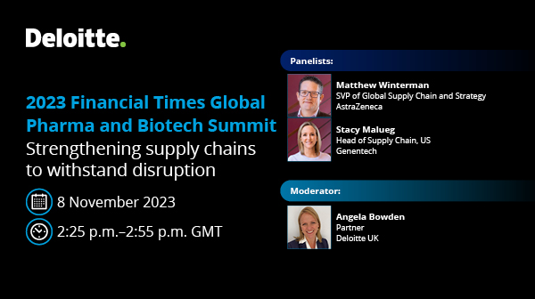 How can investing in new solutions optimize #supplychains and make them more #resilient? Hear the insights at @ftlive. #FTPharma deloi.tt/3FmCaIV