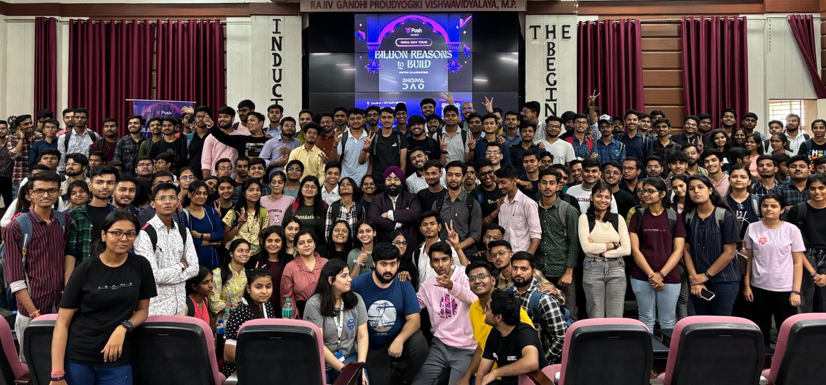 _code4Y's tweet photo. Billion Reasons to Build π οΈ
π An unforgettable event with amazing connections!
Huge thanks to @Bhopal_DAO and @pushprotocol for making #BRB_Bhopal special!
Check my top tweet for the full experience!β¨π
π https://t.co/cwPpHVQ24c
#BRBIndia #PushForWeb3
@riksucks https://t.co/FkeRYn1flV