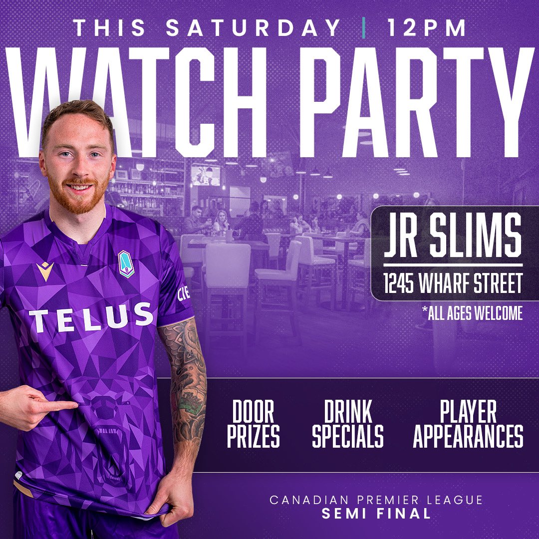 Pacificfccpl's tweet image. Don’t miss out on the Official PFC Watch Party this Saturday!

Join us at JR Slims (downtown Victoria) starting at 12pm to cheer on the team! The event is open to all ages and free to attend!

However, you will need to reserve a spot using the link below:

eventbrite.ca/e/pacific-fc-s…