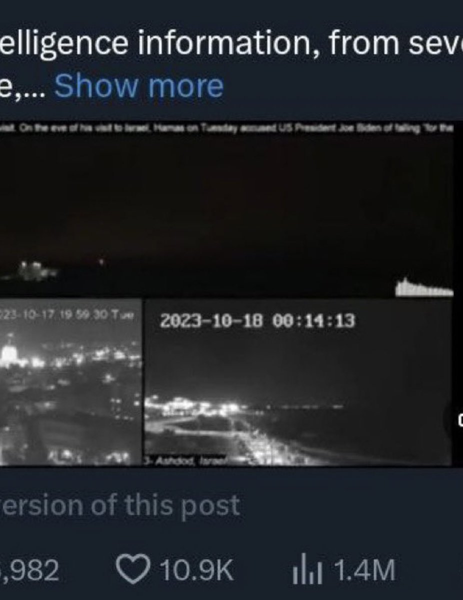 NatiAFC's tweet photo. @CensoredMen Look at the date stamp as well 2023-10-18… 00:14:13 

its just turned 00:07 in Israel as I tweet this. That tweet was tweeted hours ago… https://t.co/VEVYV5FmPt
