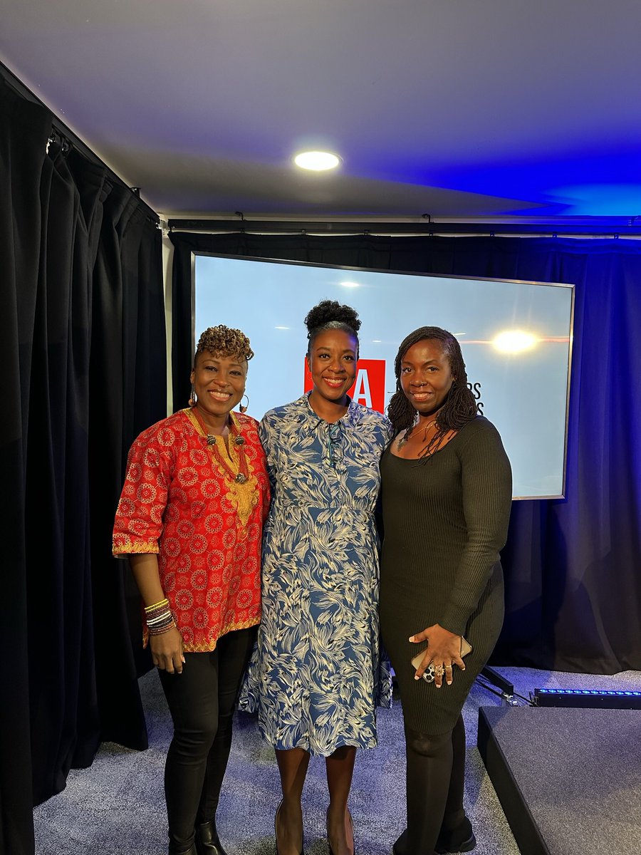 Brilliant Black History Month JLab Breakfast and fireside chat this morning with @SholaMos1 & @NaomiSesay at @JLASpeakers HQ. Thanks to all our guests in person and online #salutingoursisters #wematter #BHM #BlackHistoryMonth