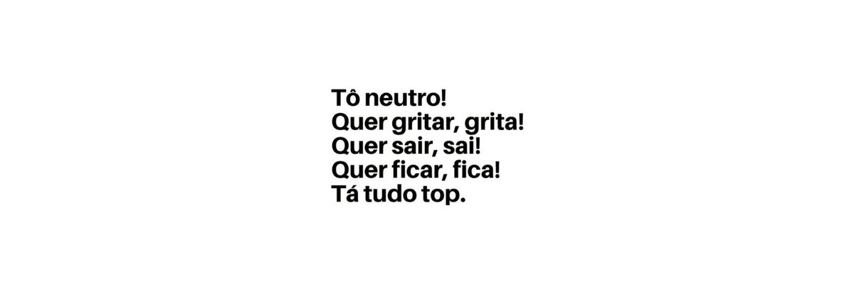 headersarte's tweet image. ✦ Tô neutro! Quer gritar, grita!