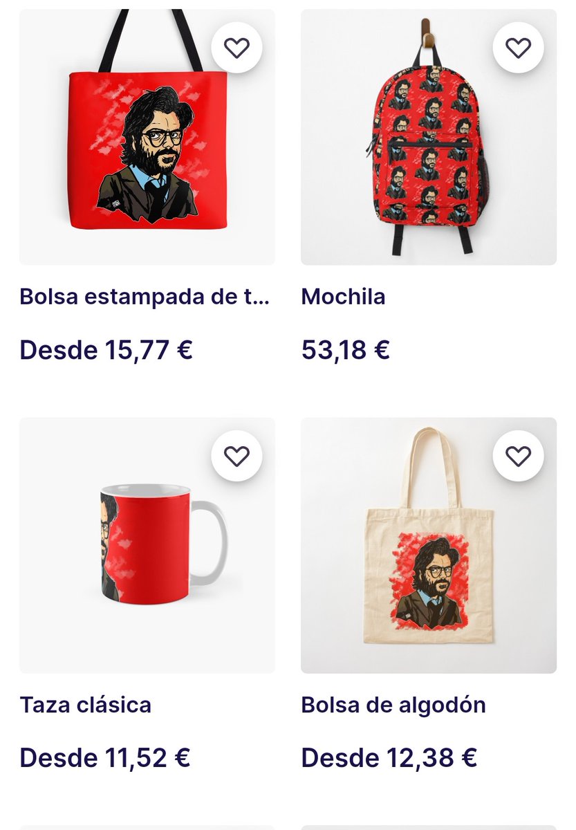 #Laeróticadelceluloide Nuevo sorpresón :#Netflix y #redbubble han decidido que este dibujo de #elprofesor de #lacasadepapel aka  #moneyheist forme parte del catálogo oficial de ambas marcas, junto a #Moscú  #touchofevil #steve y #dustin  #StrangerThings😍 
camyss23.redbubble.com