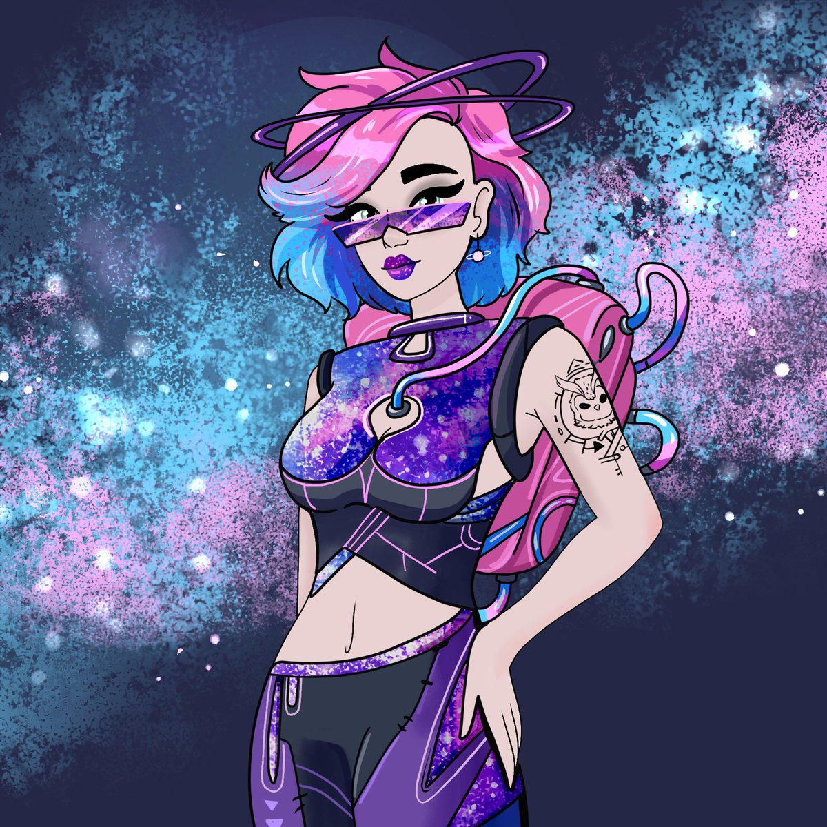 New 1/1 revealed! 👀🔥

We're amazed with this AWESOME 1/1 created by <a href="/ohhNFT/">ohh</a> 's artist❤️‍🔥

Perfect match from Ohh NFT's universe and our own! WFC is a celebration of art &amp; friendship on every single piece! 

You can get your badass babe in the link below! &amp; may mint some 1/1s 😏