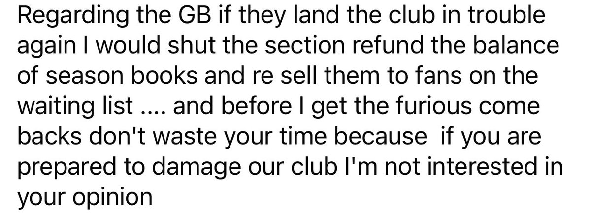 yogijunior3's tweet photo. My response to the comment in the pic below. Celtic FB really is a different animal.

There are many things in life more important than football. This is one of them. To stay silent in the face of this ethnic cleansing, genocide, mass murder, call it what you will, makes you complicit. 
All it takes for evil to triumph is for good men to do nothing. Almost a cliche at this point but seems to be easily forgotten.

The genocide of An Gorta Mór is the reason Celtic exists. If we stand by and watch genocide visited upon another people, without a whimper of protest or acknowledgement, then we have forgotten our history. The one you’re supposed to know. 
It’s not just empty words in a song.

The PLC will do what it must to protect the corporate entity. That however, bears no relation to how the club was founded, the roots that we profess to be proud of, the charitable soul of Celtic. Started to save the oppressed and the destitute. 
That which makes us more than a club.

And yet, you think the damage comes from fining a club with 70m in the bank a few grand. 
No, the permanent damage to the club comes from the erosion of its soul, as kept alive by those who do not forget its history. 

This is all leaving aside the hypocrisy of UEFA et al, in declaring politics to be unacceptable, yet making support of Ukraine almost compulsory. A hypocrisy that was pointed out at the time. 

I think Rob, you should reflect on our history. What makes us special, and sets us apart from every other team in the world.

Always more than a club. A support with a conscience, who will always stand up for the oppressed. 

Free Palestine 🇵🇸
