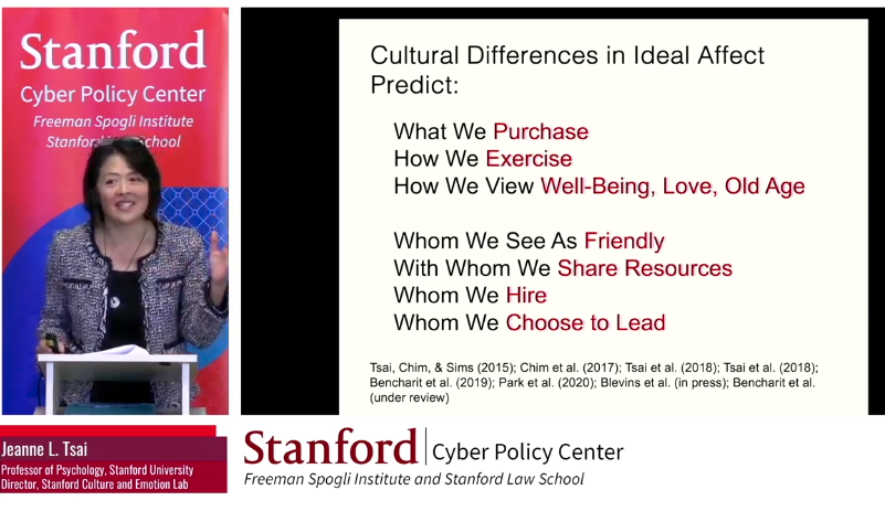 Research reveals cultural differences in 'ideal affect'(feelings that people ideally want to feel) predict all kinds of behavior, and impacts social media virality. Missed today's seminar w/ Jeanne L. Tsai & moderator @persily? Catch the recording: 📽️bit.ly/46VHkY0