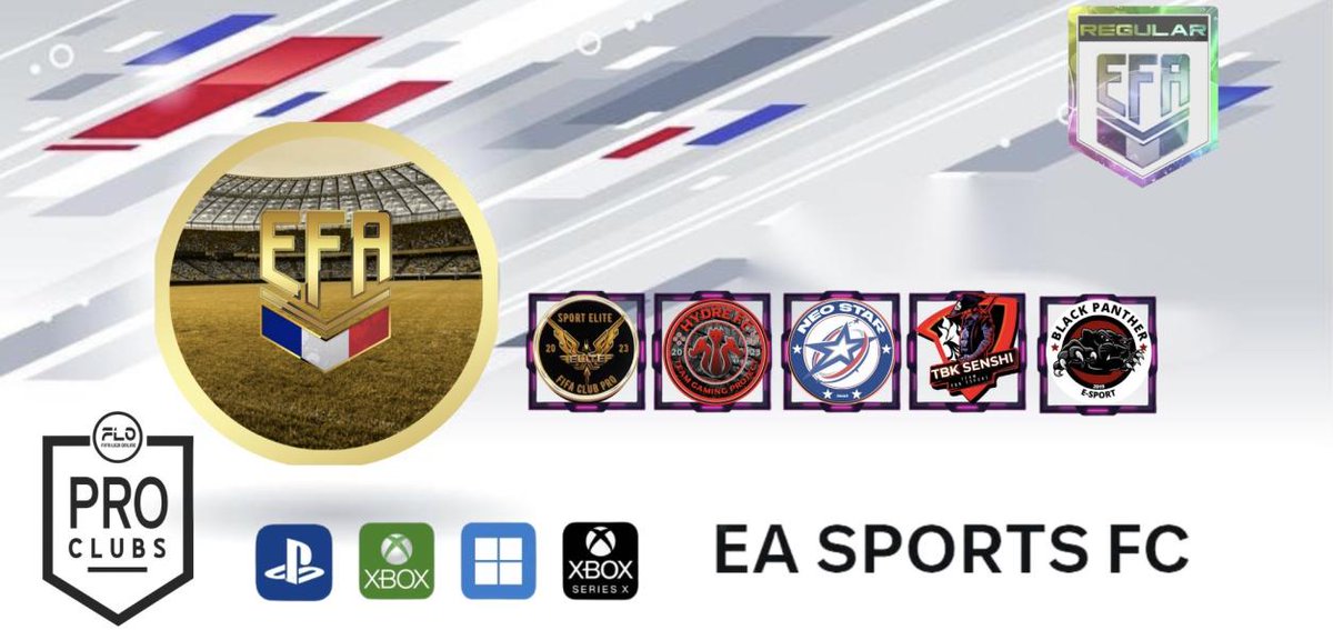 EfaFranceoff's tweet image. Voila les derniers clubs qui participerons a la ligue regular efa @EfaEsports ,bonne préparation a vous et rdv le 23 pour le début de saison !