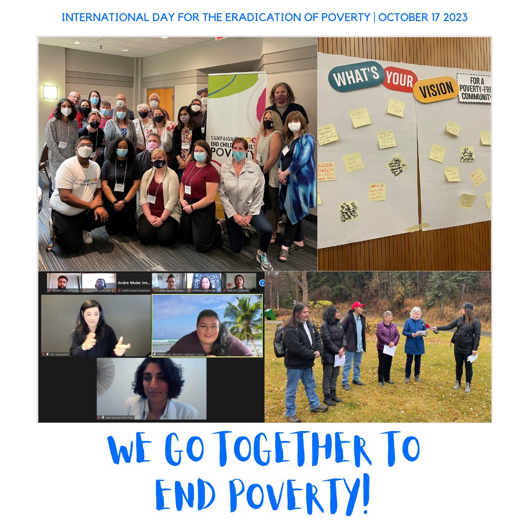 October 17th marks the International Day for the Eradication of Poverty. 

We're working with partners across sectors and movements to engage diverse communities in eradicating #poverty and advancing #humanrights. 

<a href="/JennaSudds/">Not active account</a> #Together2EndPoverty #IDEP2023 #Agenda2030 #cdnpoli
