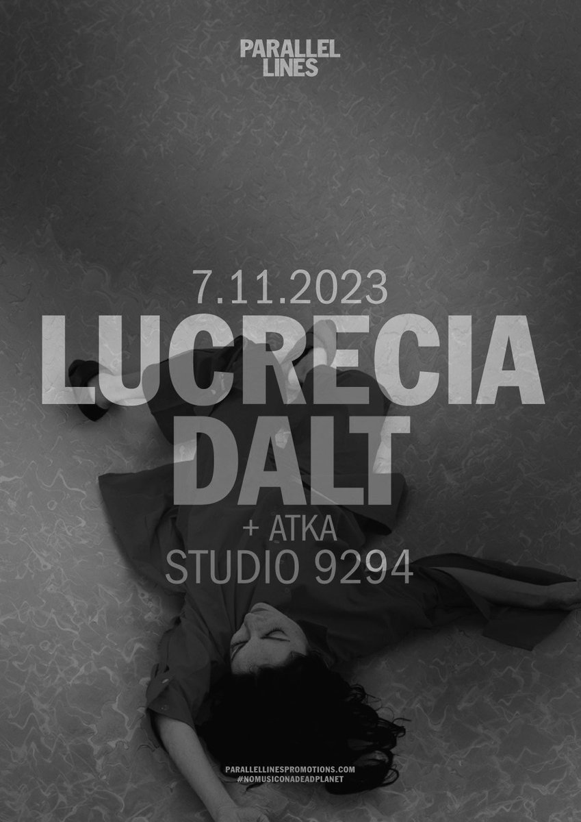 Announcement: I’ll be supporting the very cool and incredibly talented <a href="/LucreciaDalt/">Lucrecia Dalt</a> in a month at Studio 9294 in London! Very excited for this!