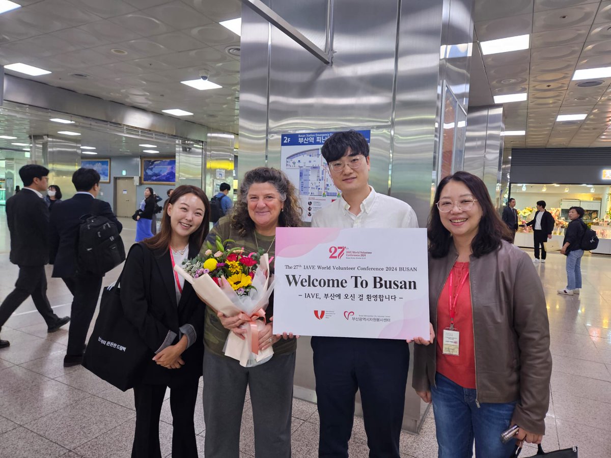 The #IAVE team is thrilled to be in Busan to meet with the fantastic Busan Volunteer Center team and begin planning the 27th World Volunteer Conference. The Busan WVC will be an exciting event so make sure to save Oct 22-24, 2024 and stay tuned for more information! #peoplepower