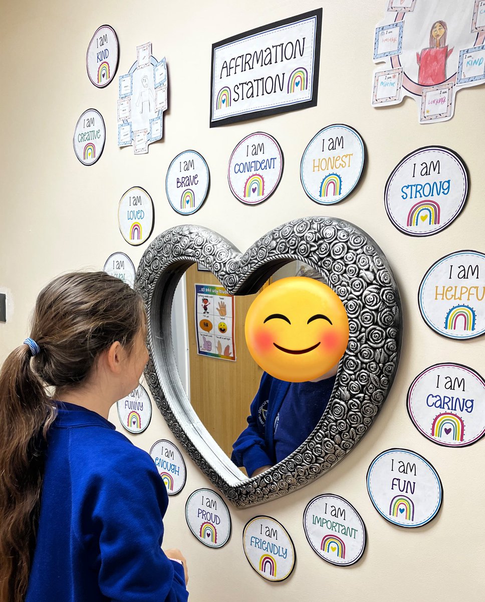 Using our Affirmation Station before the session ‘I am brave’ 🤍 it’s been lovely watching each child say something to themselves that’s positive. #selfesteem #elsasupport @Mrs_E_Lee <a href="/MissBenning/">MissBenning</a> <a href="/MiltonPrimary17/">Milton Primary</a>