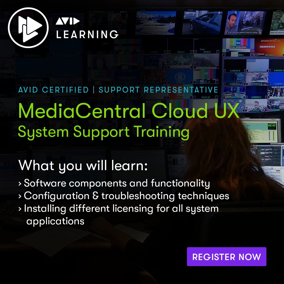 Avid's tweet photo. ☝️ Elevate your tech game through our in-depth Cloud UX system training. Walk with Avid certification like a boss! 

😎 Save your spot and REGISTER NOW! ▶️ https://t.co/5OnhP1a2n1

#avidcertified #avidlearning #acsr #training #avid #avidmediacentral https://t.co/tpC7EKCNyJ