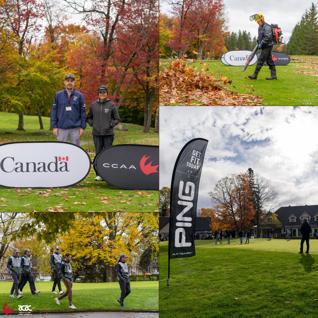 ACAC_Sport's tweet photo. 2023 CCAA Golf National Championships ⭐️🏆⛳️

ACAC golfers have their sights set on victory as they compete in the 2023 CCAA Golf National Championships at Club de Golf Lorette in Quebec City. 

Here are the opening day views. 

📸: Mario Walker

#ACACsport | #CCAAgolf2023 https://t.co/s9nx7hk7LJ