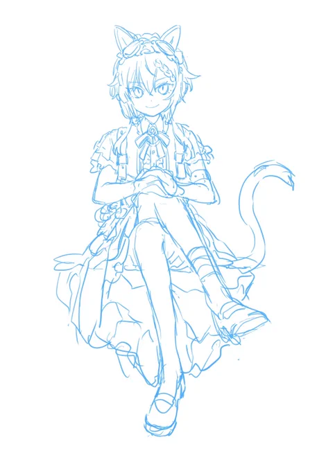 とりあえず描き殴ったので寝ます… これだけ描いたら夢の中で膝蹴りか踏まれるかするだろ!スヤッ=͟͟͞͞ (¦3[▓▓]