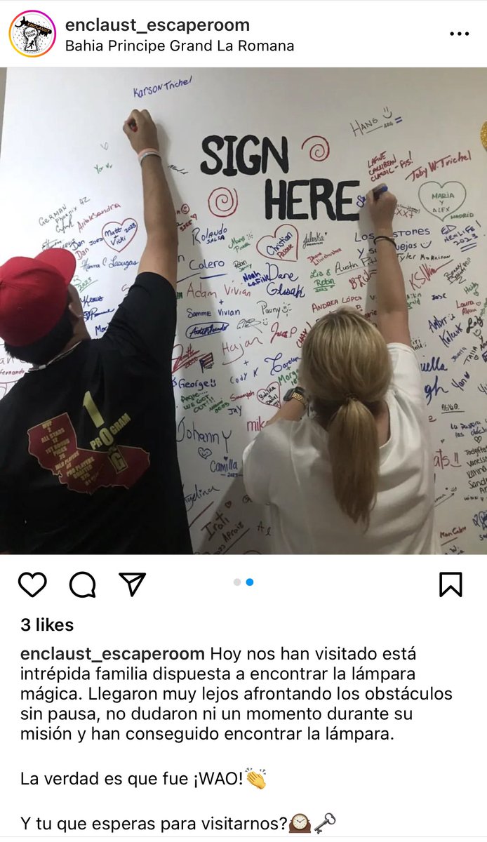 DeniseFelix18's tweet image. Proud to say the Trichel’s (Louisiana) &amp;amp; Dorantes (Cali) conquered the #EnclaustEscapeRoom in record time on our last night in the Dominican Republic 🇩🇴 👊🏼 #failureisnotanoption @KarsonTrichel @man_e66 @ftrstarsseries @fss_tournaments @_JeremyBooth