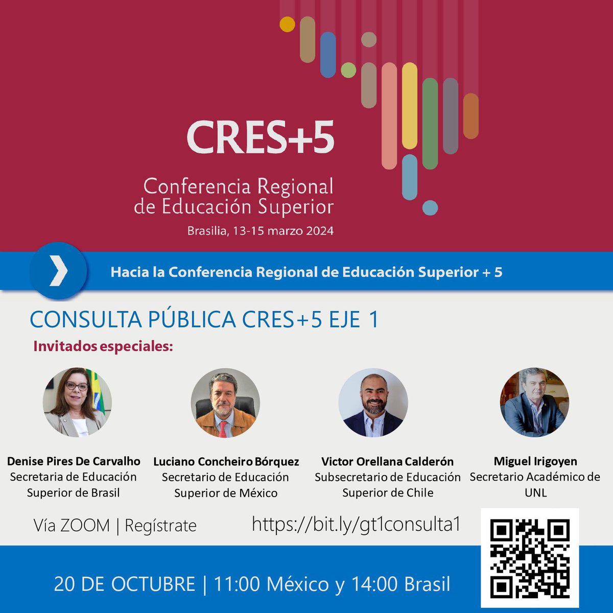 mammarellaej's tweet photo. Primera consulta pública CRES+5 del eje “la educación superior como parte del sistema educativo” https://t.co/qKhhnj18DL