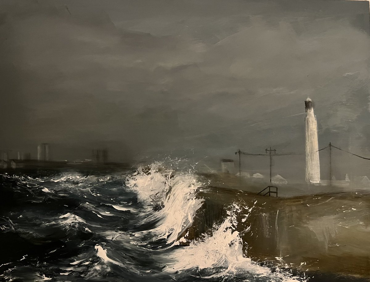 SarahjevsEvans's tweet photo. I've decided to travel around the Uk ( virtually) and paint landscapes from each county,  starting from Portsmouth. I'll post the new paintings as I journey east from Portsmouth on my etsy page.
#paintingmywayaroundtheuk
Coast and Inland https://t.co/58c3BBAfY4
