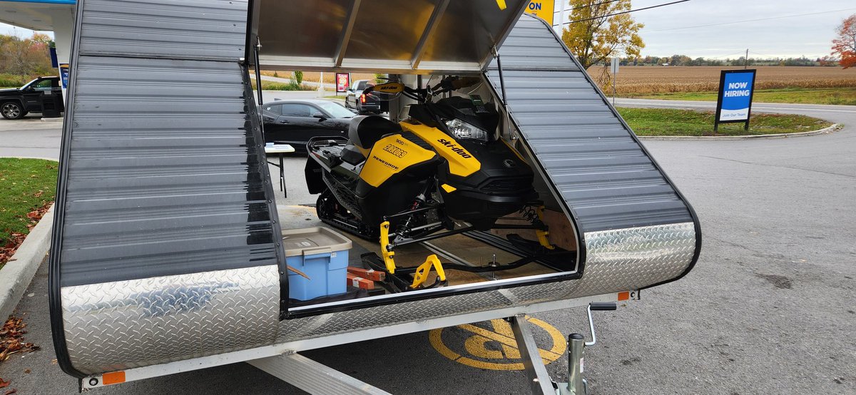 RSC_NorthGower's tweet photo. We are at the UltraMar in Kars today, come get your Upper Canada Snowmobile District raffle tickets sleds and trailer. https://t.co/F64C07EHPD