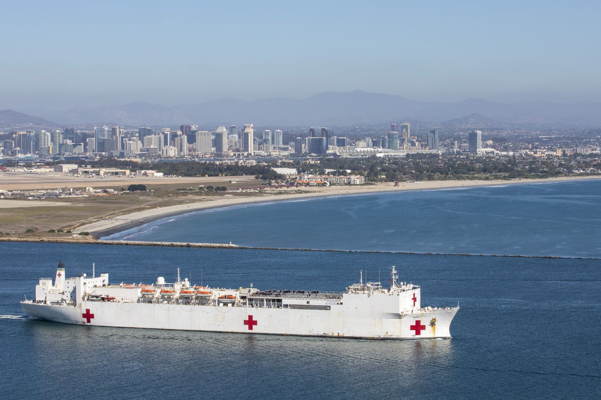 🏥🚢 The #USNSMercy is not just a ship; it's a symbol of hope. It’s one of the #USNavy’s two hospital ships crewed by up to 1,200 sailors. 

The USNS Mercy and #USNSComfort were not originally built as hospital ships though. Can you guess what they were in their previous lives?