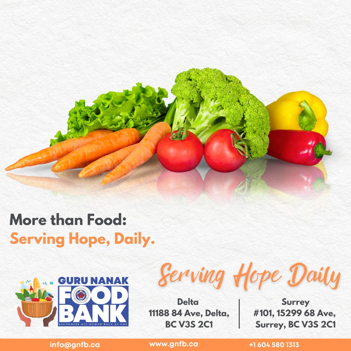 gnfbsurrey's tweet photo. ๐๐ผ๐Serving Hope Daily, More than Food๐ฑ๐๐ผ
.
.
#gnfb #gnfbsurreydelta #gurunanakfoodbank #charity #foodbank #foodbankbc #foodbankcanada #vancouverbc #surreyfoodbank #cityofdelta #delta https://t.co/jdgNJfqKIi