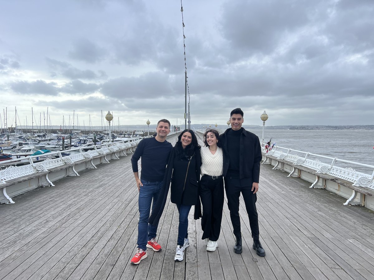 @LaBambaOnStage is here in Torquay! We introduced @PashaKovalev @SivaKaneswaran Inês Fernandez and @StefaniAriza to a blustery Torquay with a quick photo shoot! 📸 Make sure you get down to see it this week! Tickets from £13! 📆 Until Sat 21 Oct 🎟️ atgtix.co/3FjfRE3