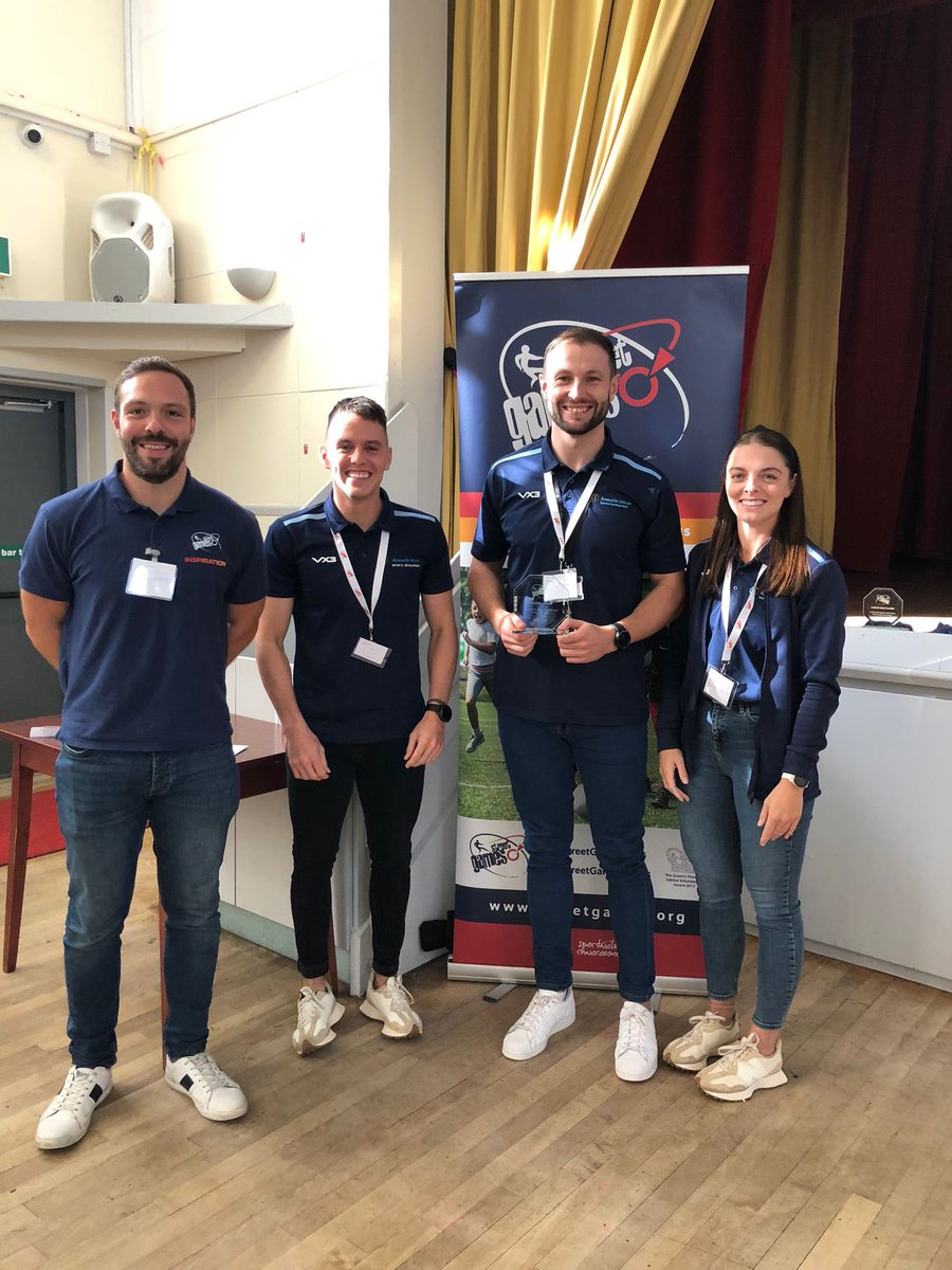 We are delighted to have won the @StreetGameWales 2023 Mental Health &amp; Wellbeing Award, for the work of our Community Kit Room service 🏆 We are thrilled to be positively impacting lives by providing free sports clothing and footwear 👕👚👟 #SportForAll <a href="/Aneurinleisure/">Aneurin Leisure</a>