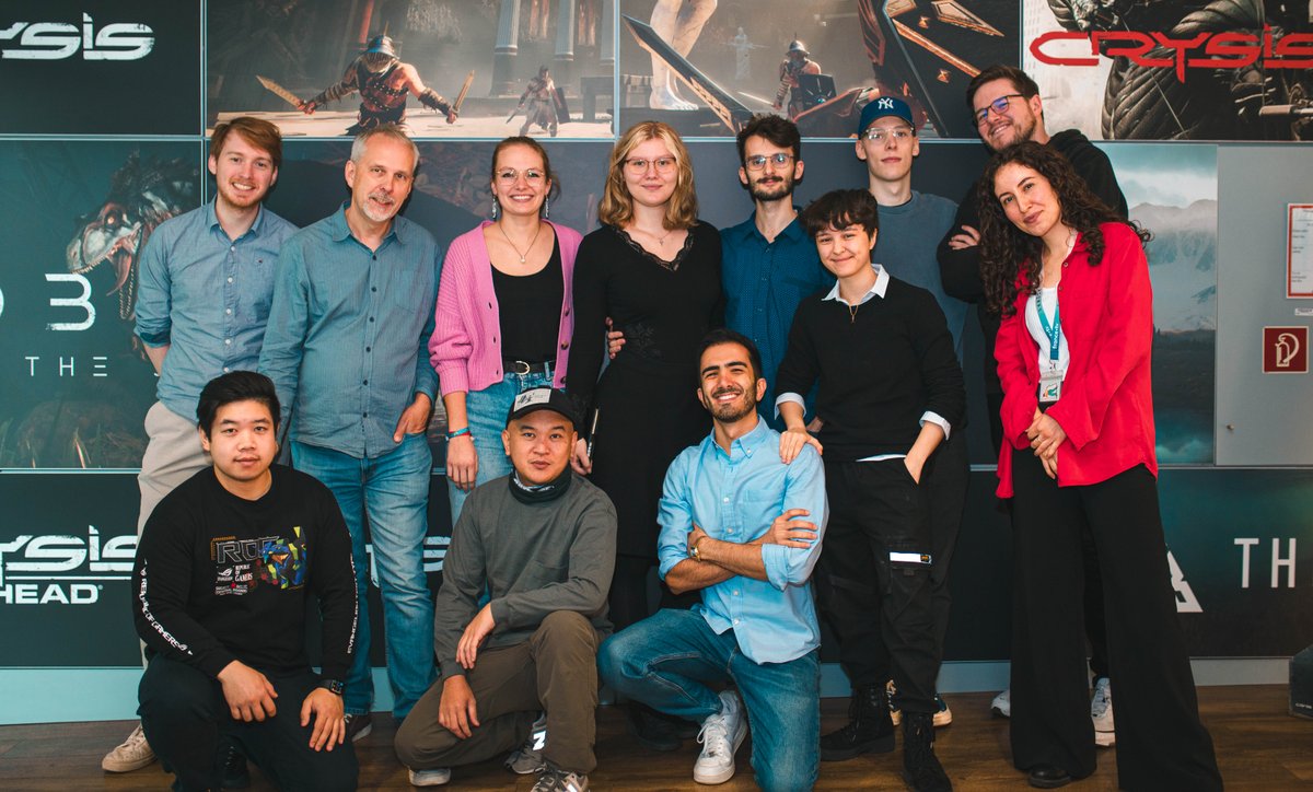 #SuccessStories at Crytek: Five bright young game dev students have successfully completed their internship at our studio in Frankfurt. We are happy to see four of them join our team and can't wait to see what their future holds! #WeAreCrytek #gamedev