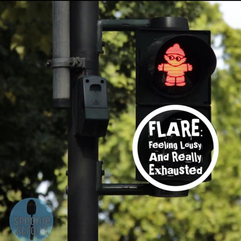 #Flare=feeling Lousy And Really Exhausted 😵‍💫 #Fibromyalgia #painflare 
📷 @SpoonieStrong #chronicillness