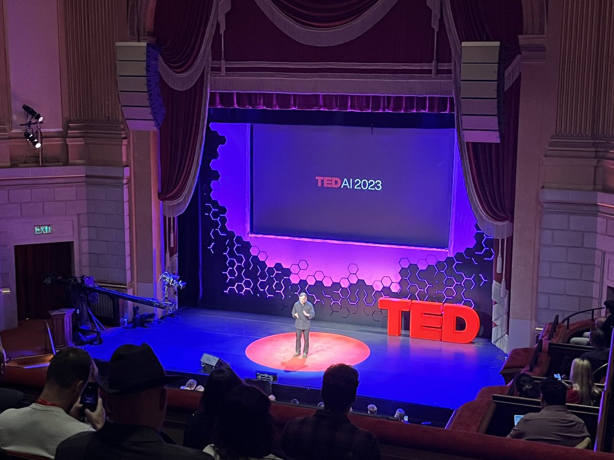Thrilled to be at @TEDAI2023. Three speakers in and already 🤯 Most excited to cheer on <a href="/yoheinakajima/">Yohei</a> <a href="/babyAGI_/">BabyAGI</a> as he takes the stage later today!