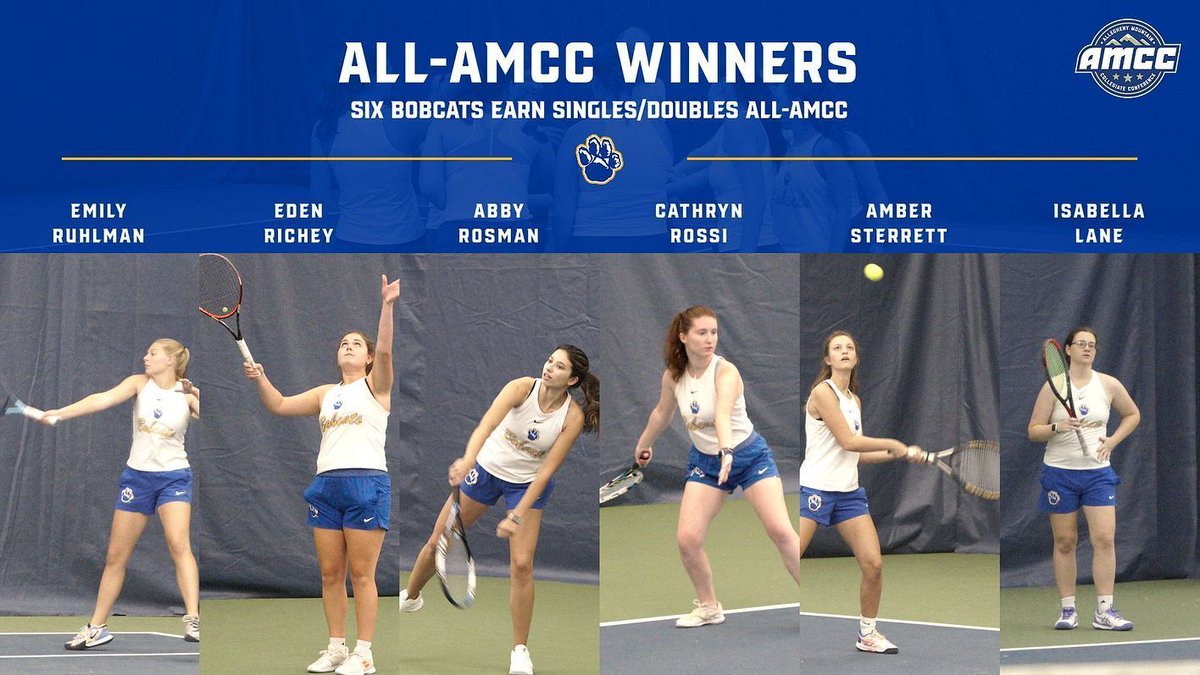ALL-AMCC

All six of the women's tennis team starters receive All-AMCC nods for both singles and doubles play! 

Pitt-Greensburg secured their third-consecutive AMCC Tournament Title on Sunday.

#h2p #BobcatPride