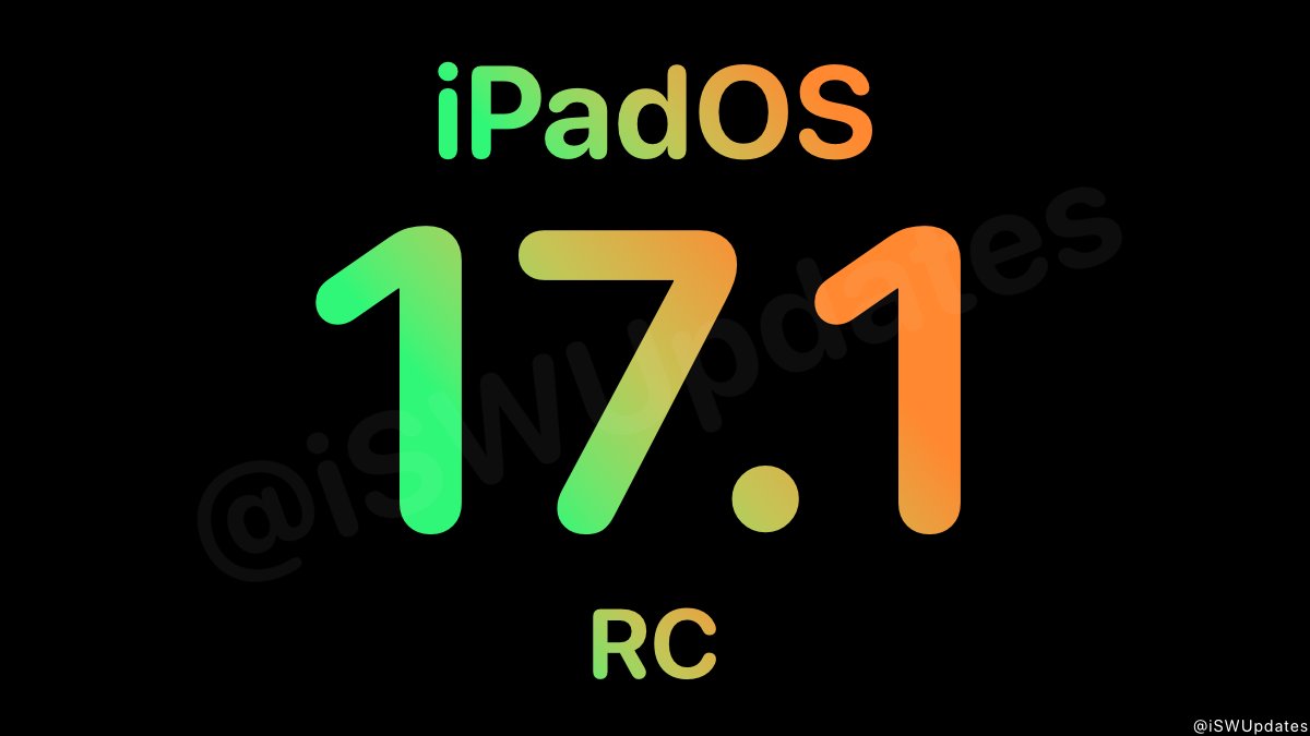 iSWUpdates's tweet image. iPadOS 17.1 Release Candidate (21B74) has been released to registered developers and public beta testers. #iPadOS171 #iPadOS171RC