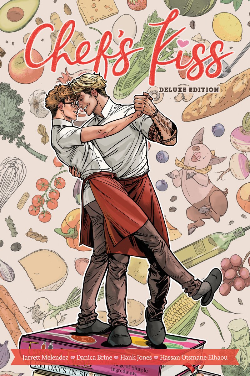 Have y'all seen this swoon-worthy cover for the new CHEF'S KISS DELUXE EDITION? 😍 Coming May 2024 from @JarrettMelendez and @karibu_draws. @AIPTcomics has the details: aiptcomics.com/2023/10/14/nyc…