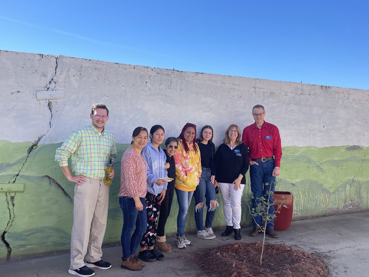 Flint Hills Adult Education Center has a new tree in our outdoor space! #SmallbutMighty ⁦<a href="/FlintHillsTech/">Flint Hills Tech</a>⁩ ⁦<a href="/FHTCPresident/">Caron Daugherty</a>⁩