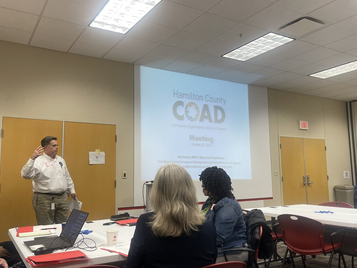 Proud of my role helping to coordinate Hamilton County’s COAD (community organizations active in disaster). 

It is important to be ready way before you need to be ready.

The <a href="/HSCofHamCo/">Human Services Chamber of Hamilton County</a> wants to be ready.