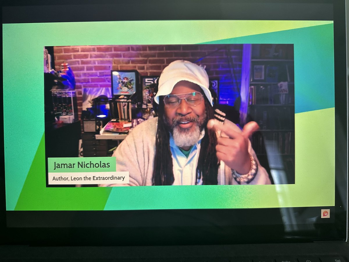 YaritzaV_'s tweet photo. Tuning in to the incredible @annkozma723 host today’s live @MicrosoftFlip session in Celebration of #TeachGraphix week with @Scholastic authors:
✍🏾 @StudioJJK
✍🏾 @jamarnicholas
✍🏾 @mariascrivan
✍🏾 Jennifer L. Holm
📺 https://t.co/YOUQpXJoBS
@ScholasticEdu @ScholParents https://t.co/wNcu2mbo0R
